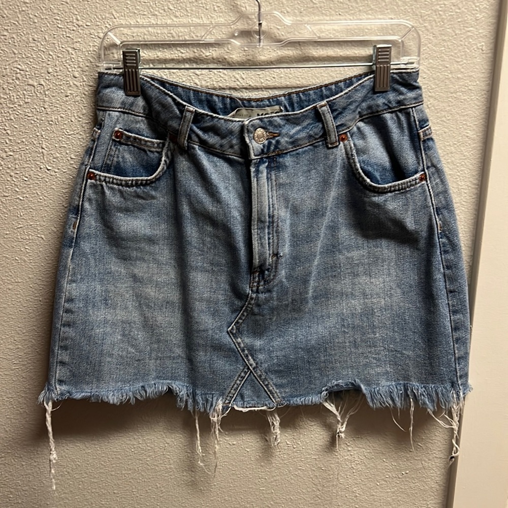 Top shop jean skirt